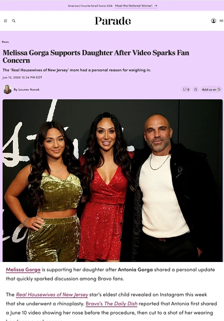 Melissa Gorga Supports Daughter After Video Sparks Fan Concern